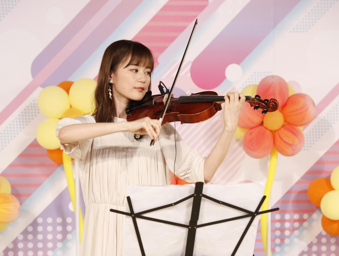 ABEMA「乃木坂46時間TV」でバイオリン演奏を披露した生田絵梨花　