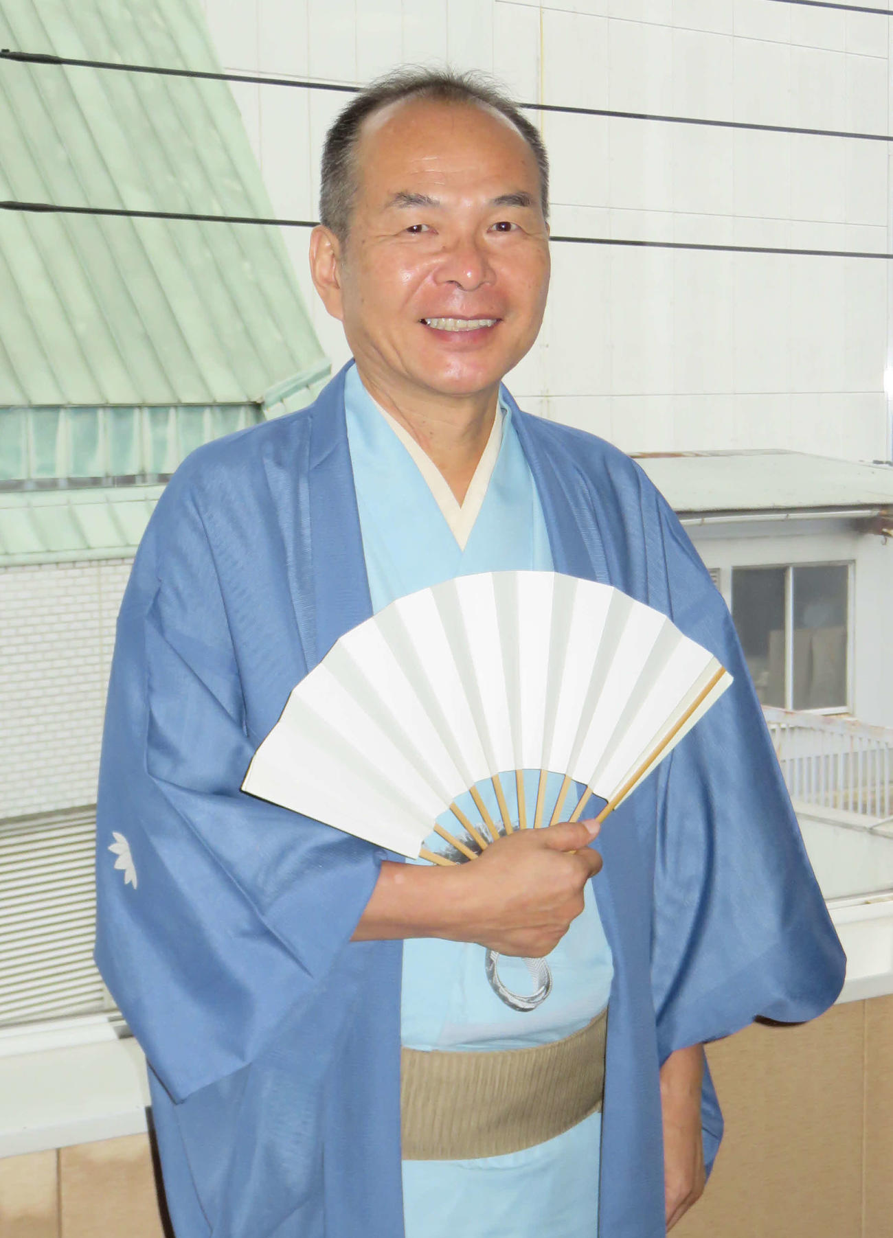 上方落語協会の新会長に就き、抱負を語る笑福亭仁智＝大阪市中央区（撮影・村上久美子）