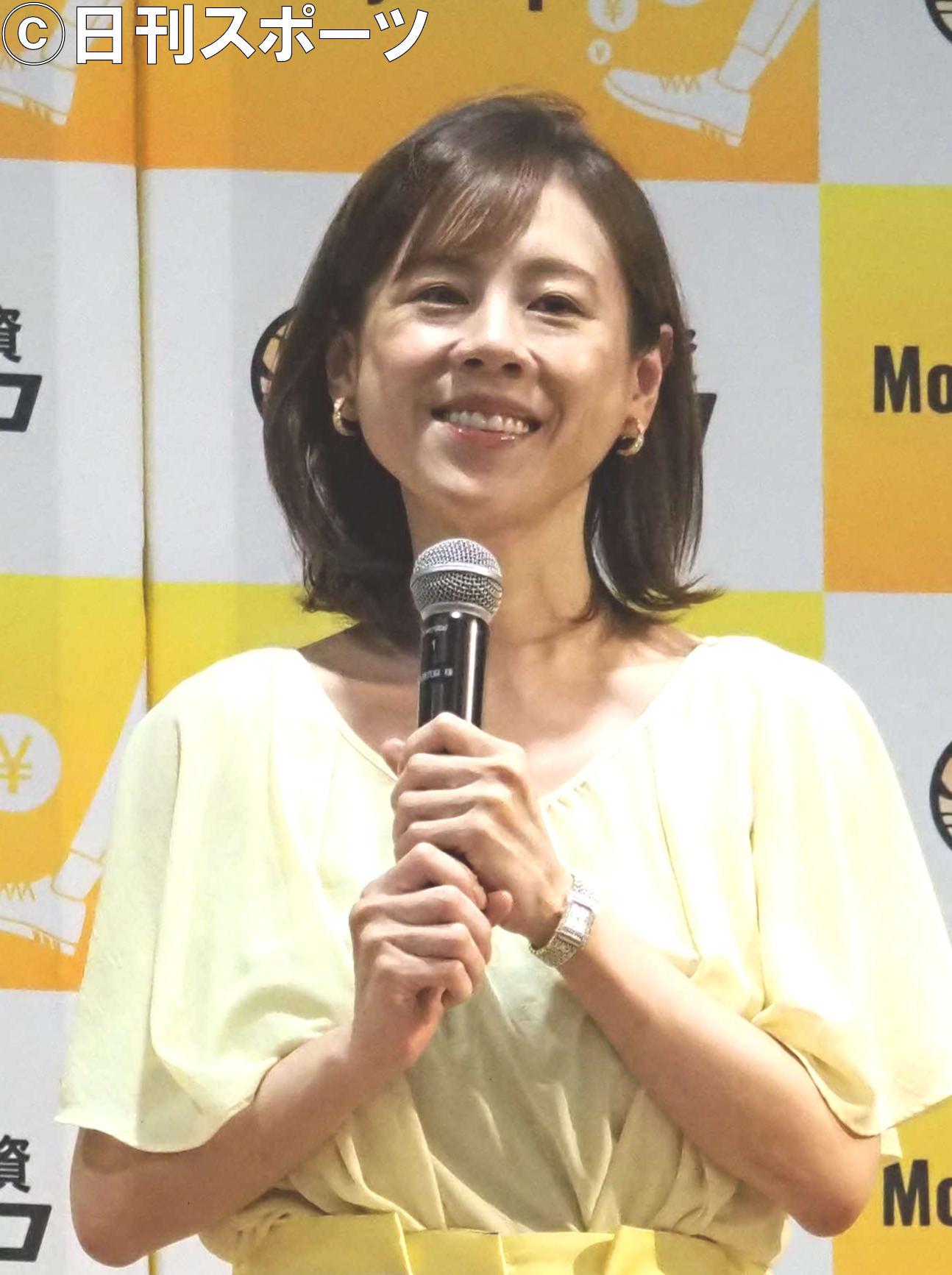 「マネーステップ」記者会見に出席した高橋真麻（撮影・遠藤尚子）