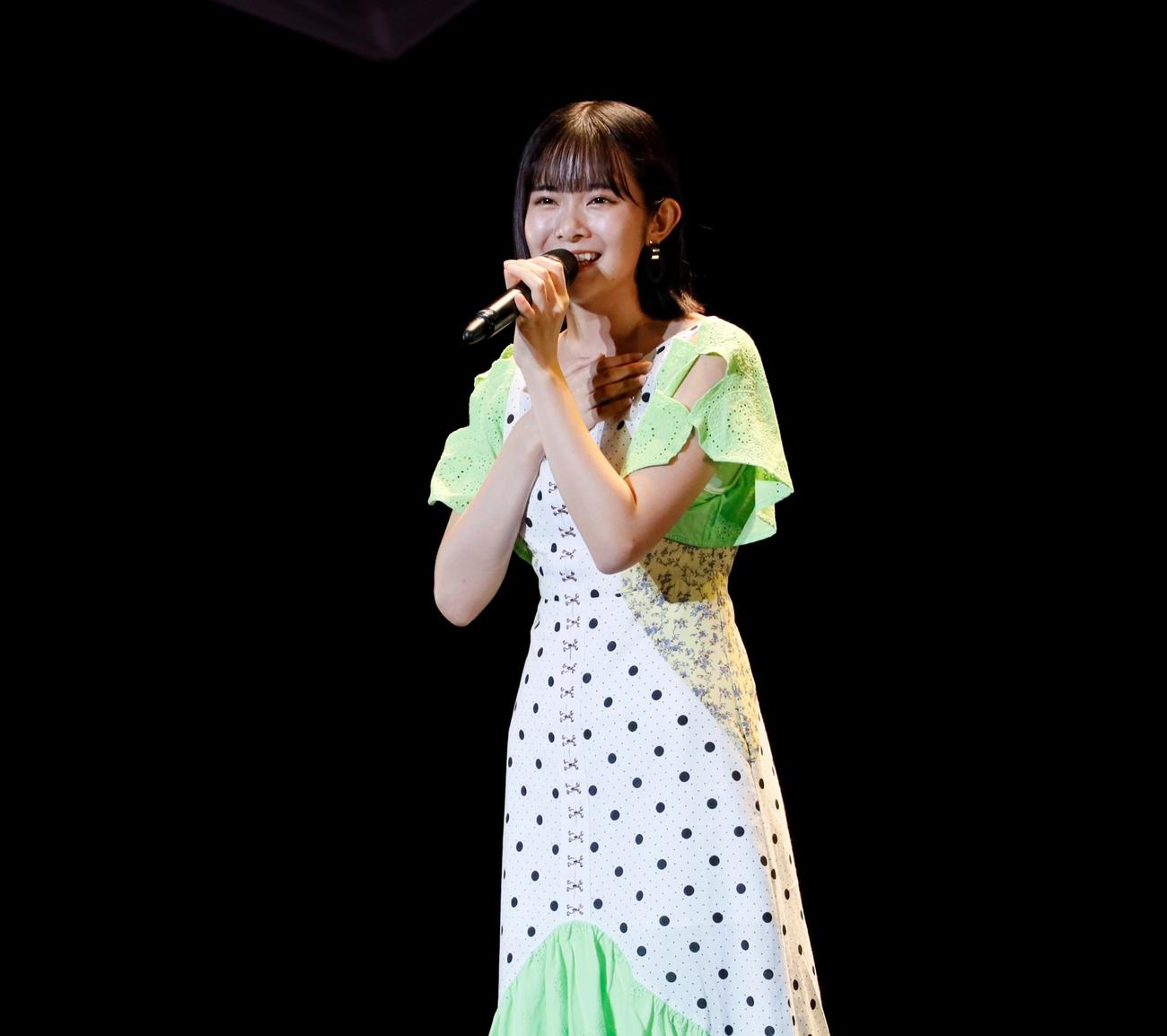 ハロー！プロジェクトメンバーが総出演する毎夏恒例コンサートツアー「Hello！Project2020SummerCOVERS～TheBallad～」に出演した山崎夢羽