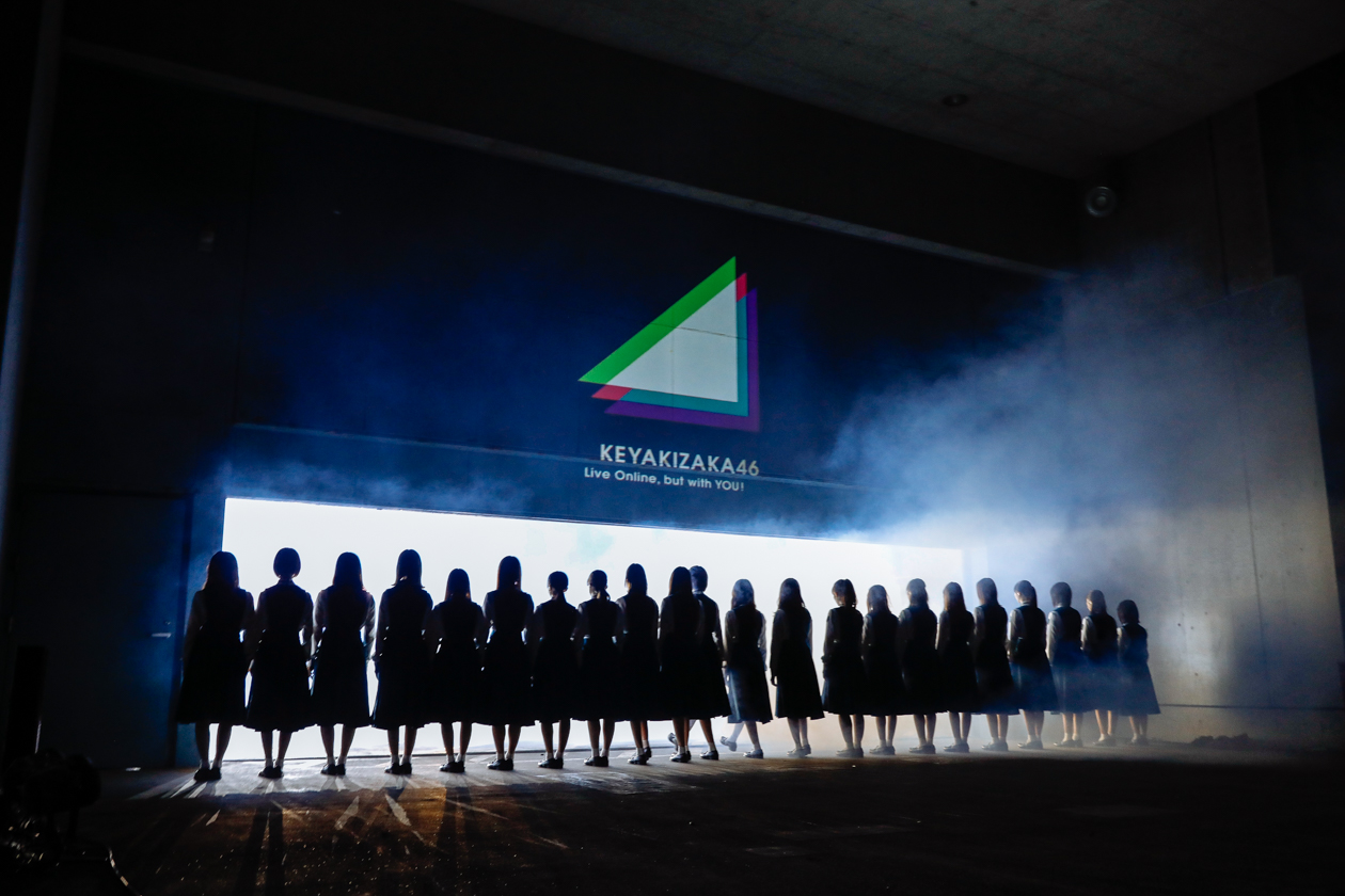 初のオンラインライブを開催した欅坂46