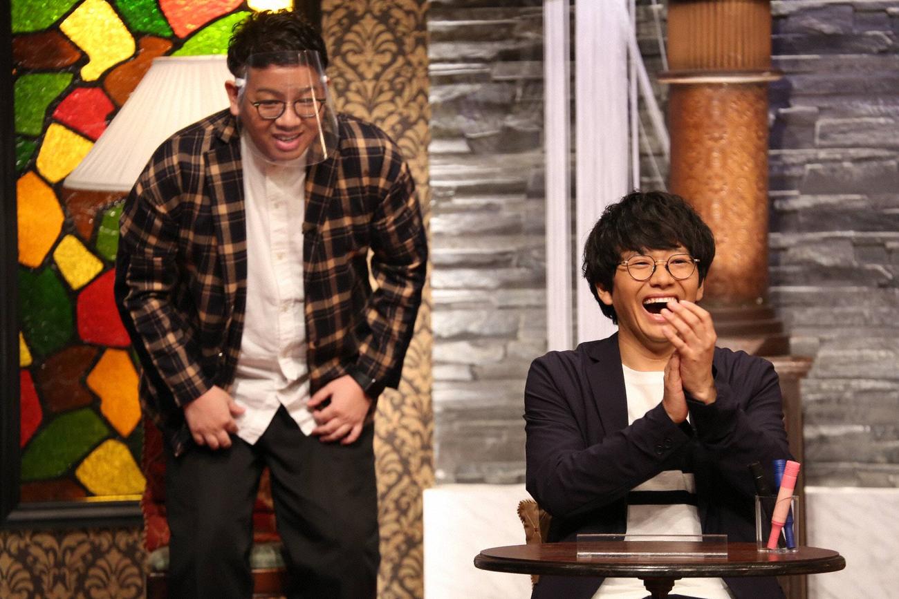 「日曜THEリアル！世界法廷ミステリー　」に初出演のミキの昴生（左）と亜生