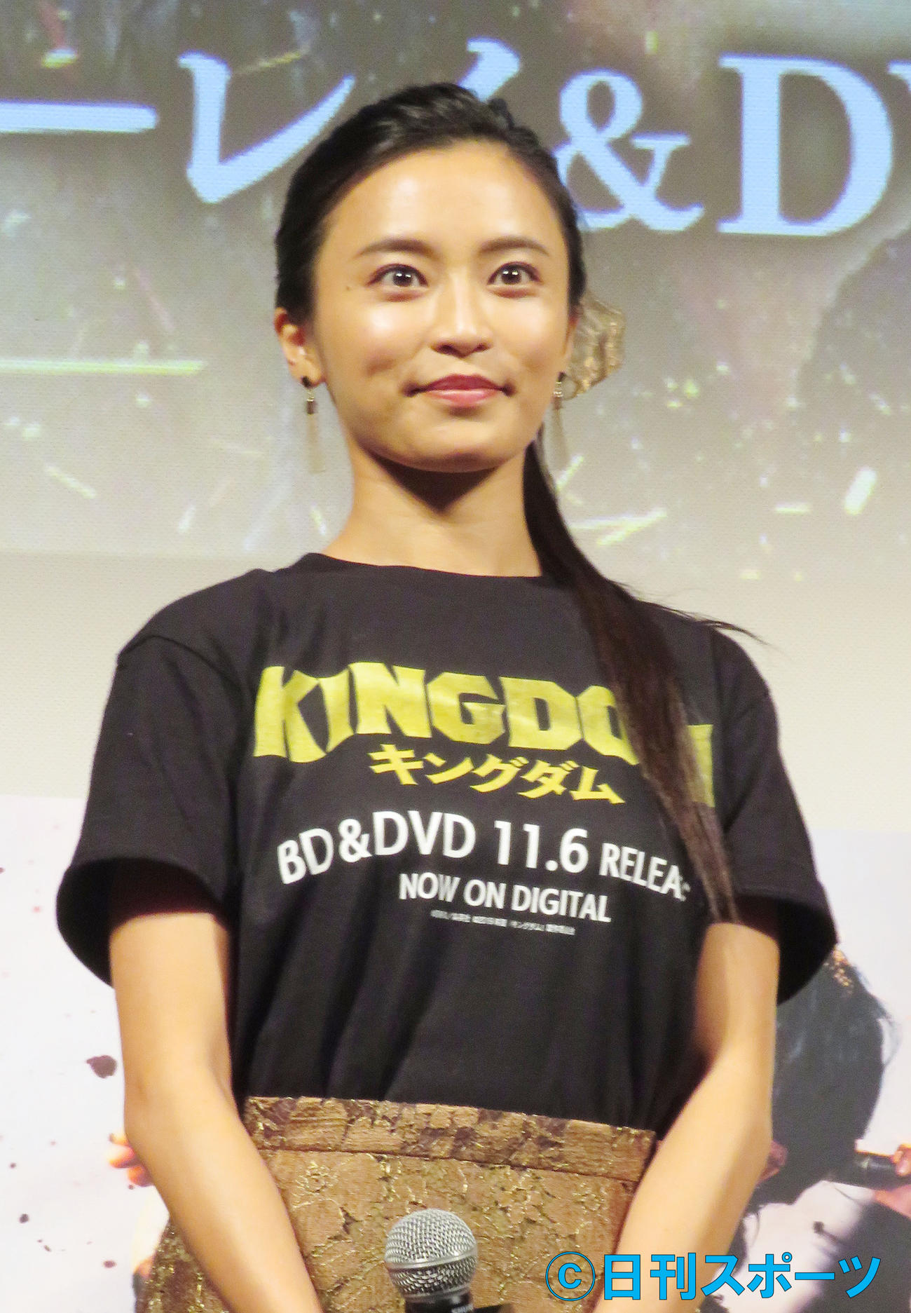 映画「キングダム」ブルーレイ＆DVDリリース記念前夜祭に参加した小島瑠璃子（19年11月5日撮影）