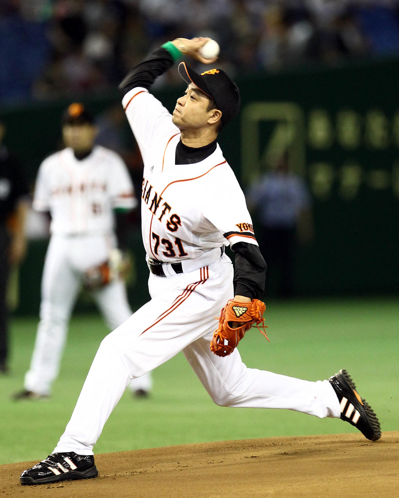 43歳の6月、巨人戦で始球式