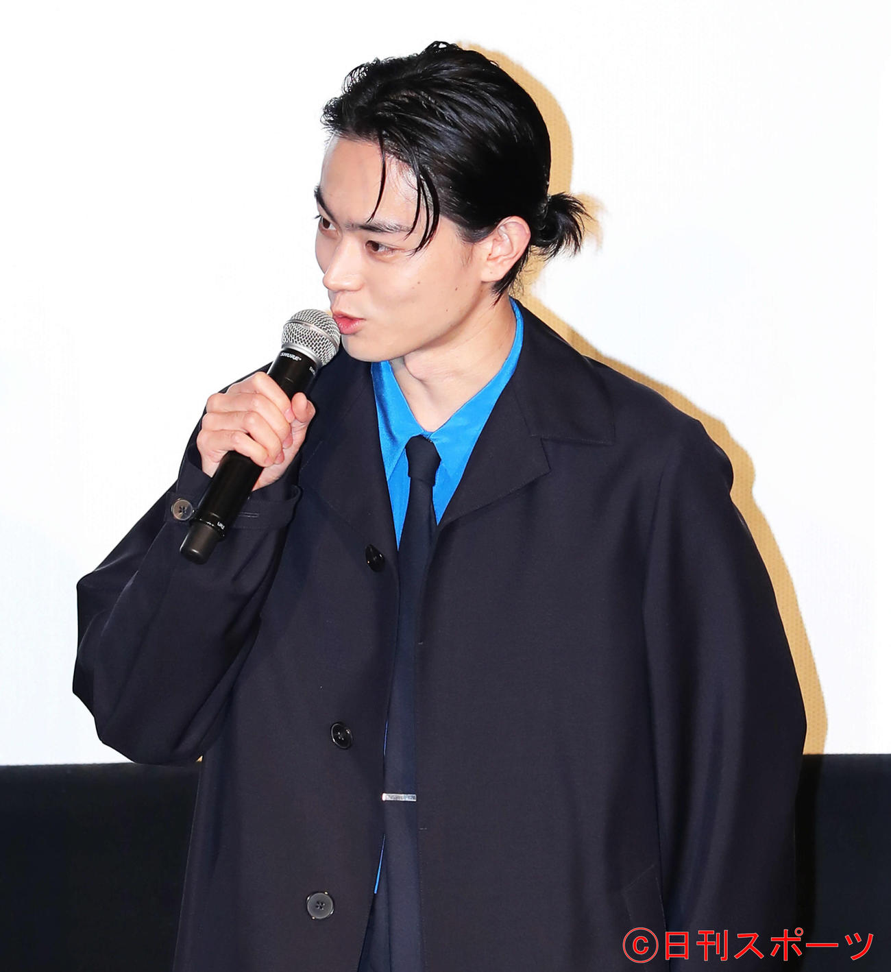 「糸」初日舞台あいさつに臨む菅田将暉（撮影・河田真司）