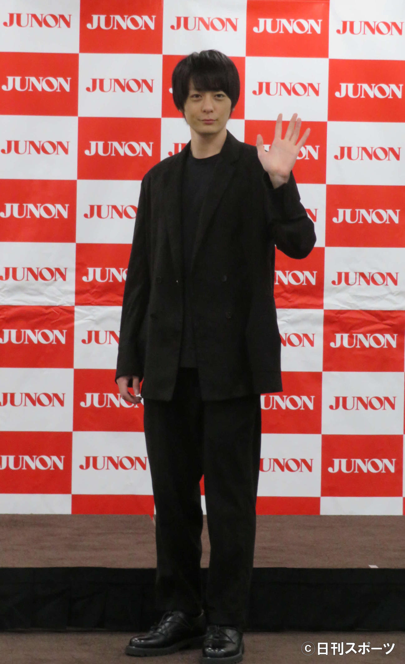 第33回ジュノン・スーパーボーイ・コンテストBEST35お披露目会見に出席した犬飼貴丈（撮影・村上幸将）
