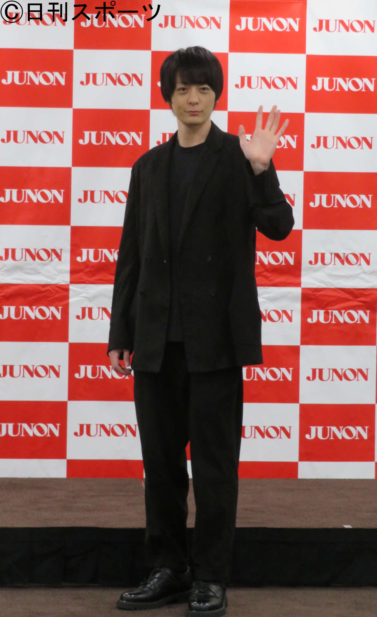 第33回ジュノン・スーパーボーイ・コンテストBEST35お披露目会見に出席した犬飼貴丈（撮影・村上幸将）