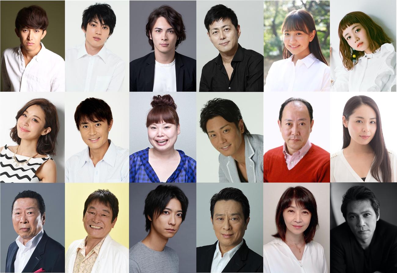 宅間孝行（上段右から3人目）による自主制作ドラマ「THE　BAD　LOSERS」の出演者