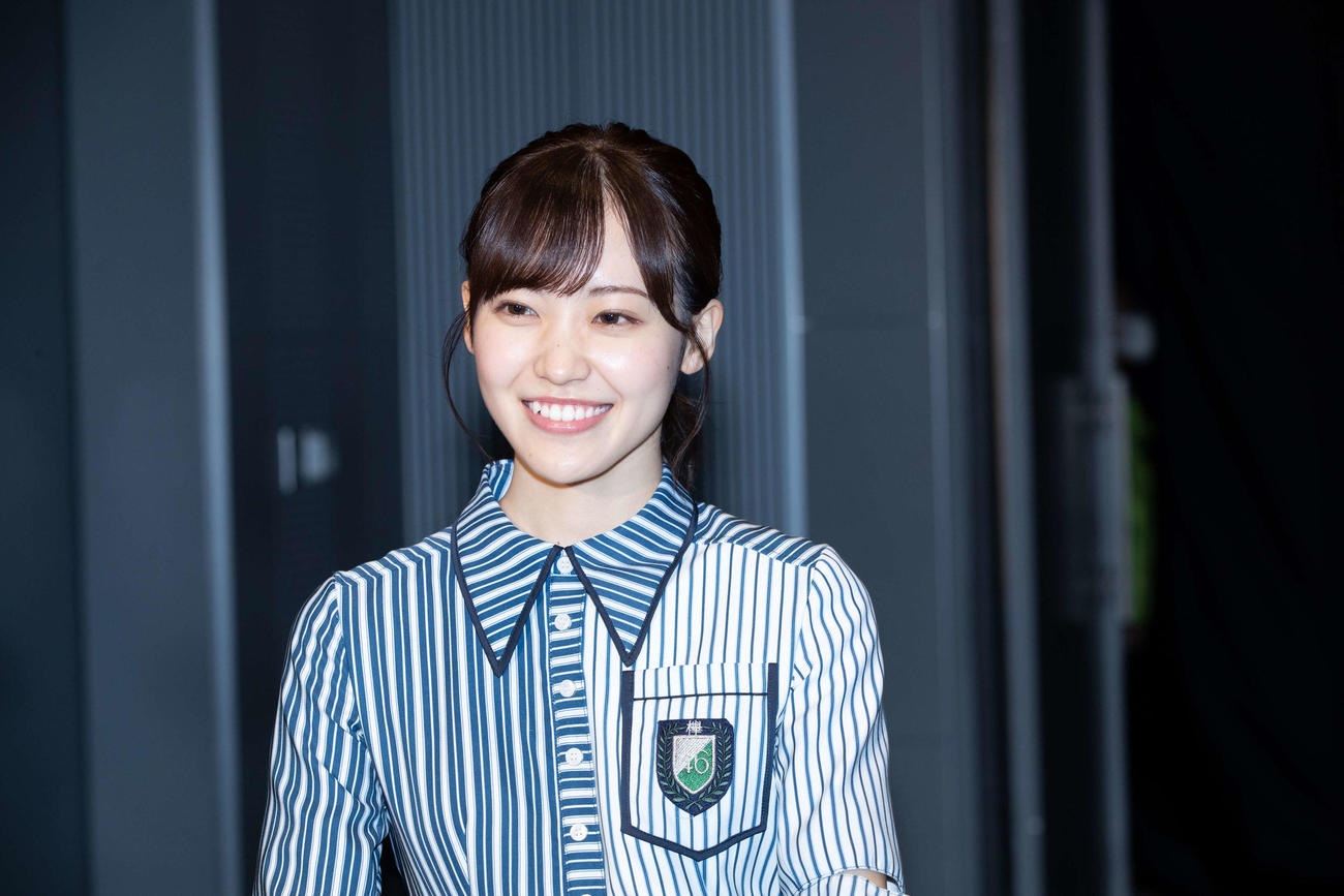 ドキュメンタリー映画「僕たちの嘘と真実　Documentary　of　欅坂46」舞台あいさつに出席した松田里奈