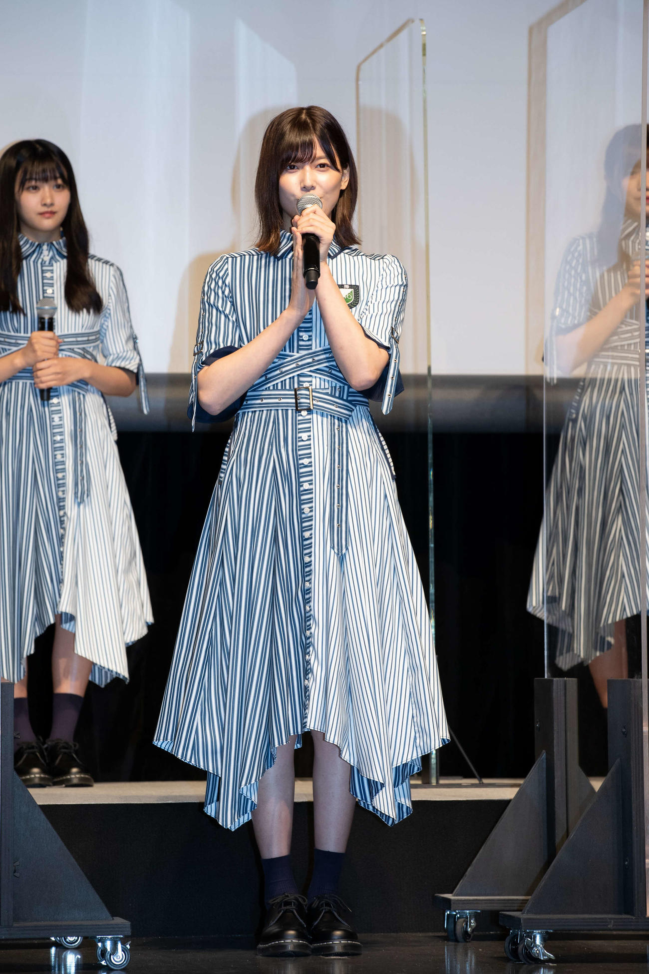 ドキュメンタリー映画「僕たちの嘘と真実　Documentary　of　欅坂46」舞台あいさつに出席した渡邉理佐