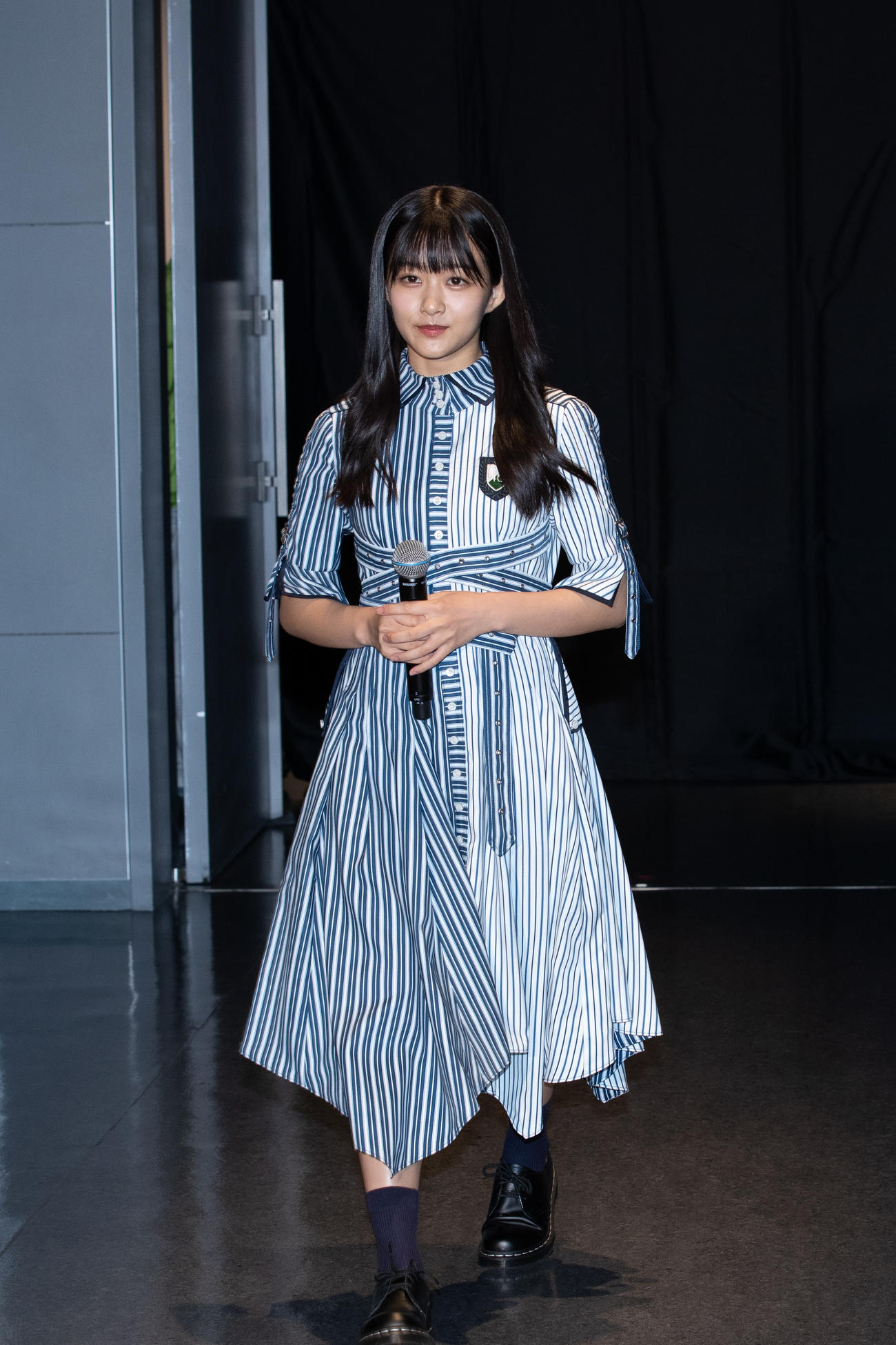 ドキュメンタリー映画「僕たちの嘘と真実　Documentary　of　欅坂46」舞台あいさつに出席した原田葵