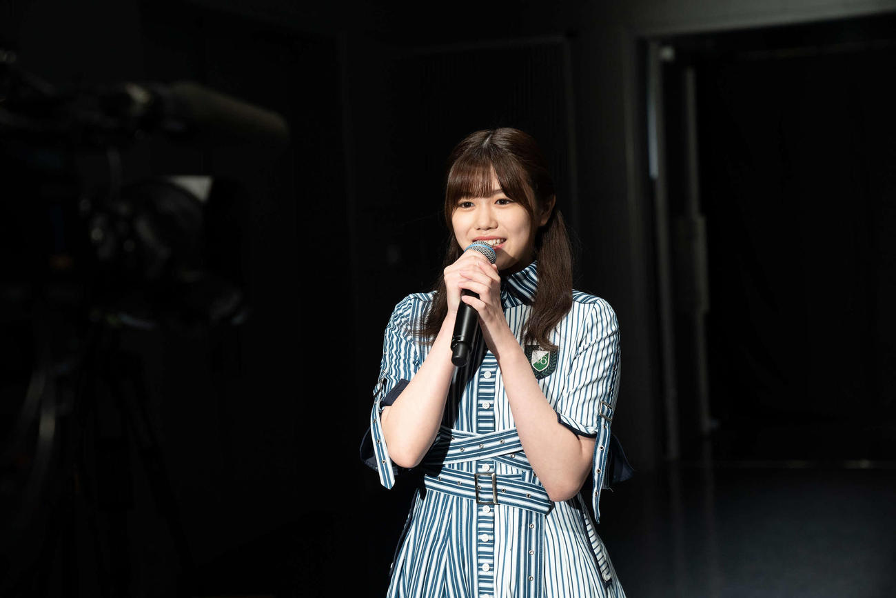 ドキュメンタリー映画「僕たちの嘘と真実　Documentary　of　欅坂46」舞台あいさつに出席した武元唯衣
