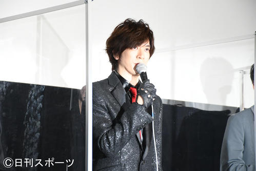 映画「妖怪人間ベラ」初日舞台あいさつでトークするDAIGO(撮影・大友陽平)