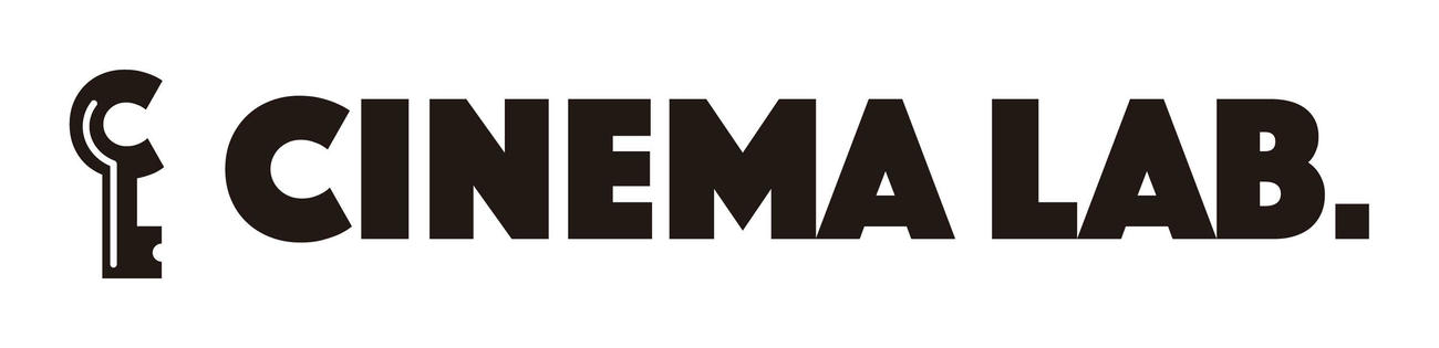 上田慎一郎監督が新作映画「ポプラン」を製作する映画実験レーベル「シネマラボ」のロゴ