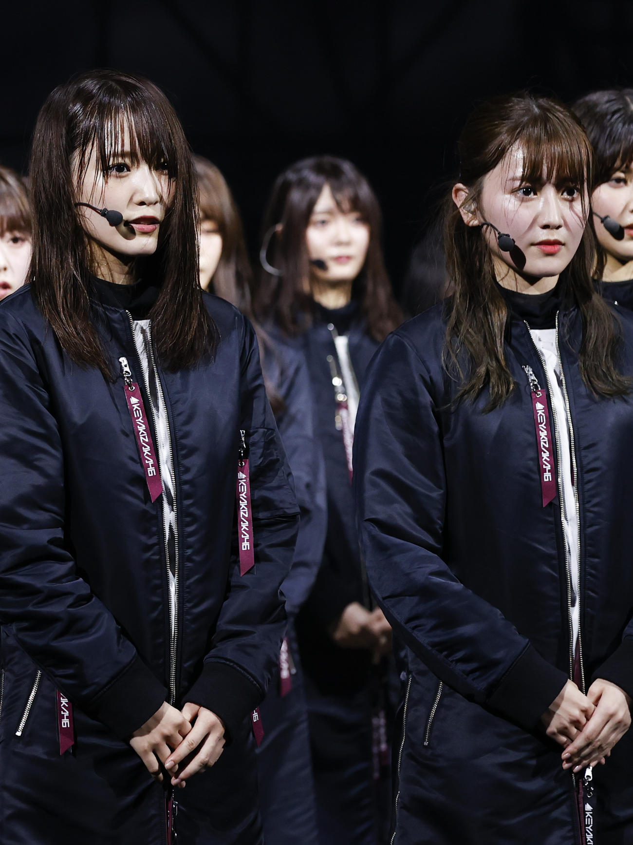 7月の配信ライブで改名再出発を発表した欅坂46菅井友香（左）と守屋茜