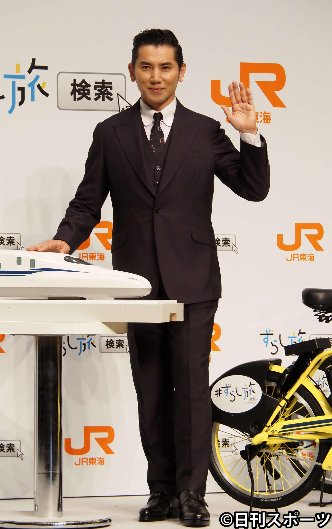 JR東海の新CM発表会に出席した本木雅弘（2020年9月25日撮影）