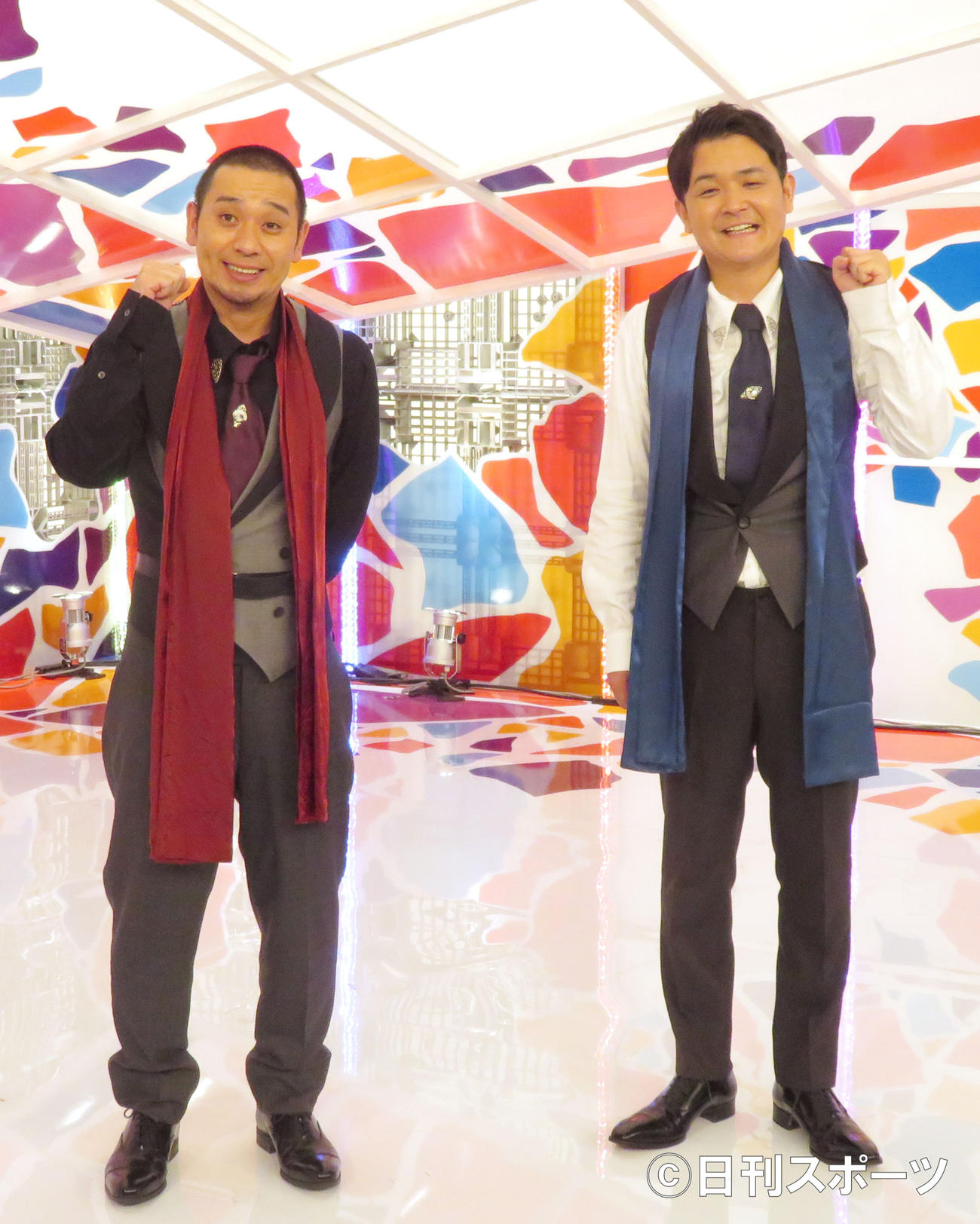 10月8日スタートのフジテレビ系新番組「千鳥のクセがスゴいネタGP」でMCを務めるお笑いコンビ、千鳥の大悟（左）とノブ