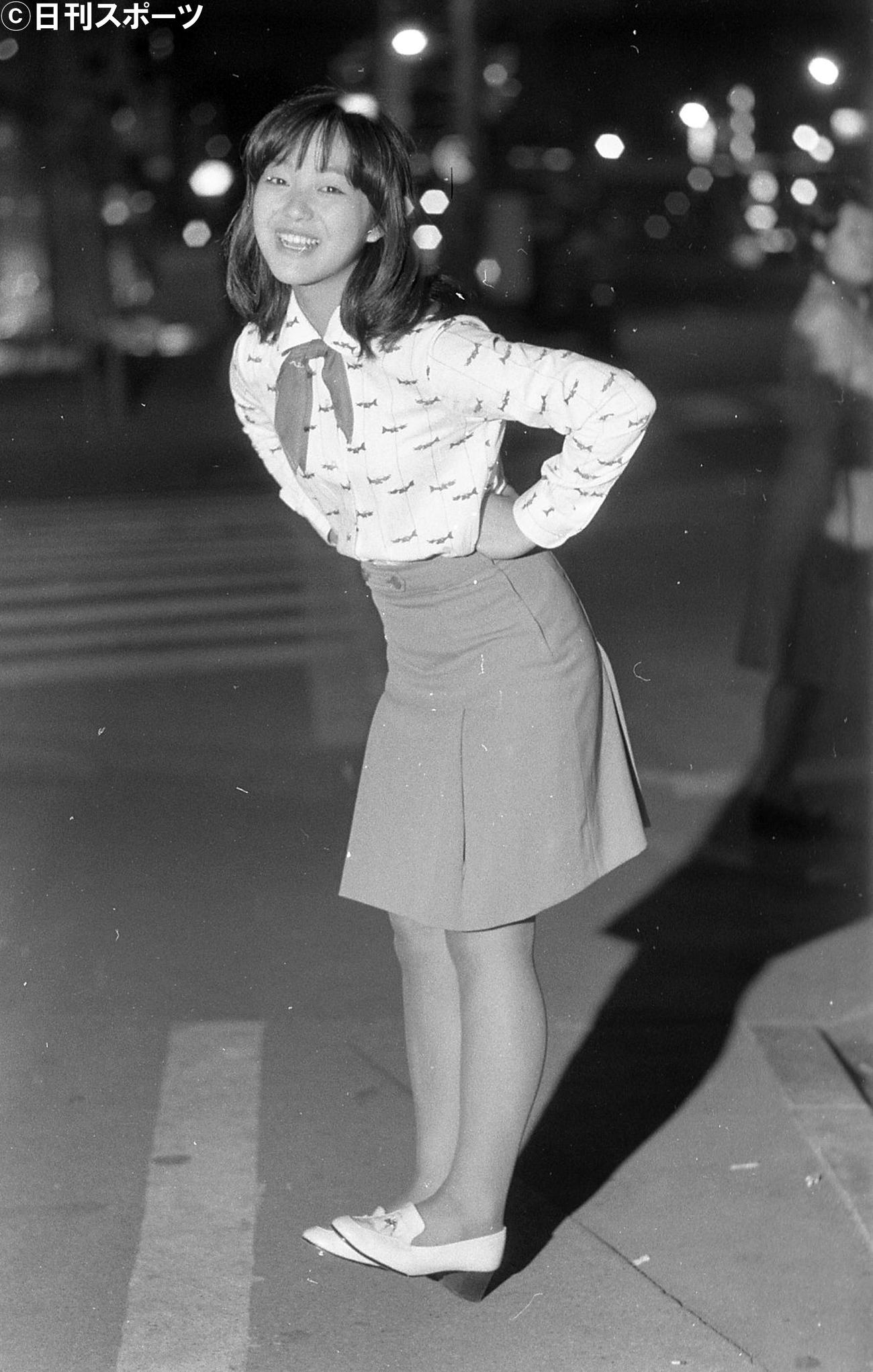 75年4月16日、歌手デビューする岩崎宏美