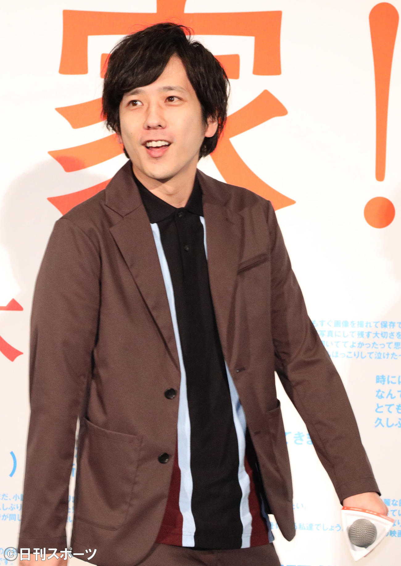 映画「浅田家！」大ヒット御礼舞台あいさつをする二宮和也（撮影・中島郁夫）