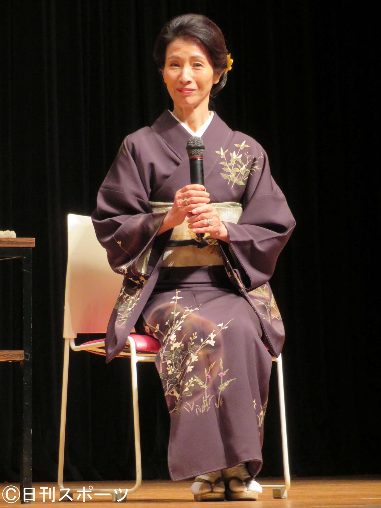 渡哲也追悼上映会に登壇した松原智恵子（撮影・村上幸将）