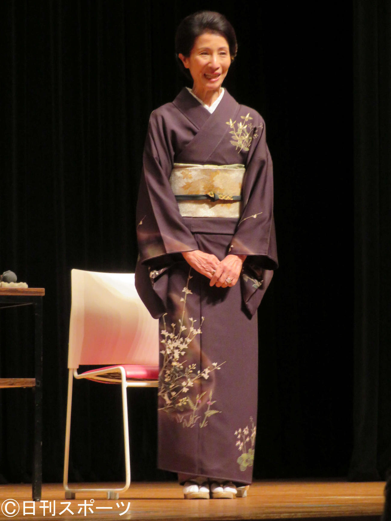 渡哲也追悼上映会に登壇した松原智恵子（撮影・村上幸将）