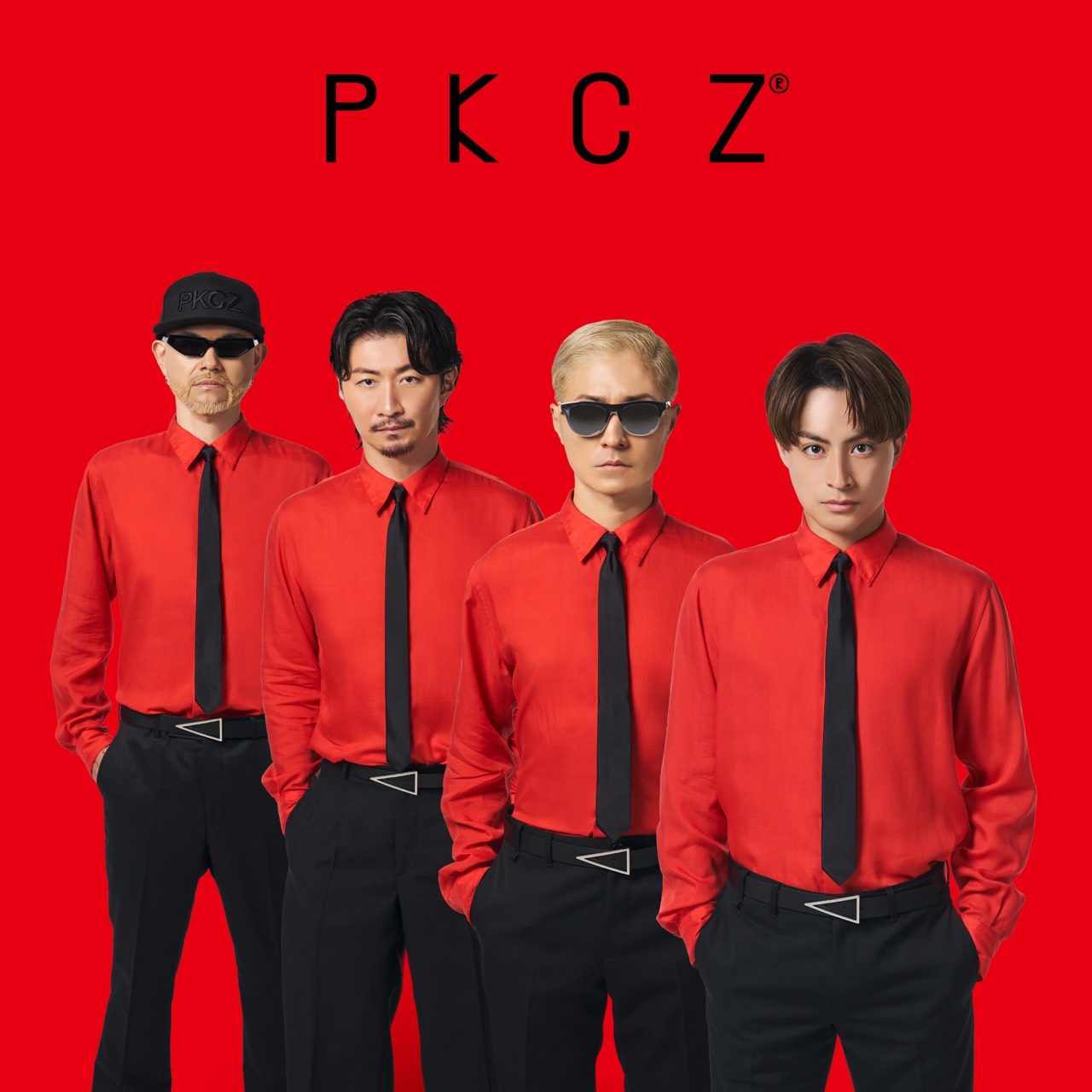 白浜亜嵐（手前）を加えた新体制となる「PKCZ」。左からDJ　DARUMA、EXILE　MAKIDAI、VERBAL