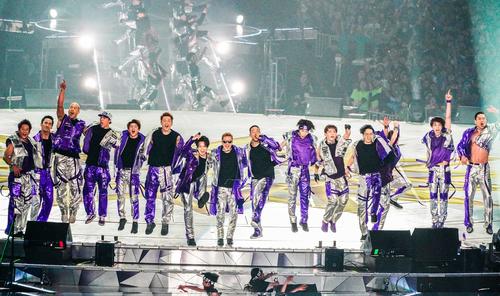 EXILE全国5大ドームツアー千秋楽公演　3年ぶりの全国ドームツアー千秋楽公演を行ったEXILE