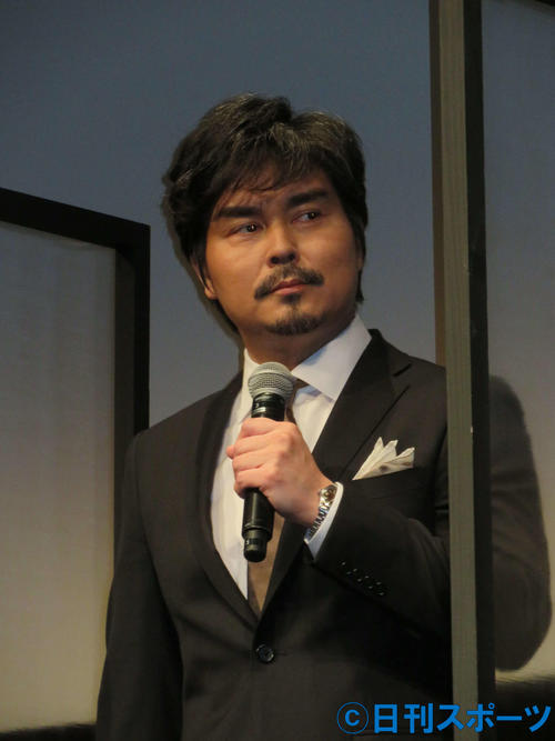映画「水上のフライト」東京国際映画祭舞台あいさつに登壇した小沢征悦（撮影・村上幸将）
