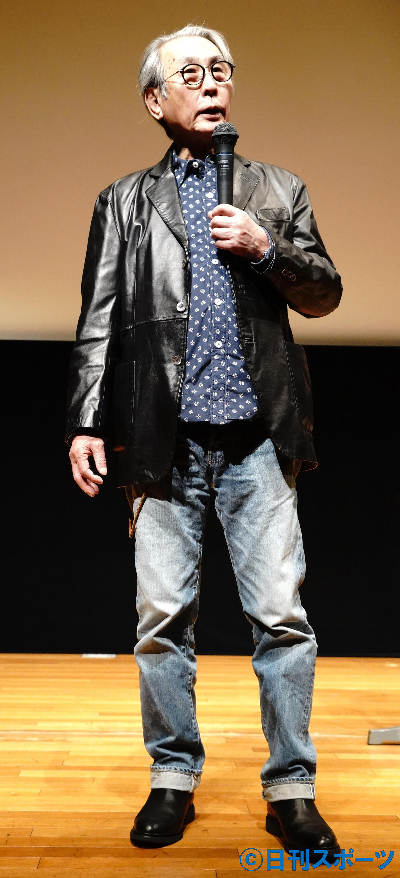 渡哲也追悼上映会でトークショーを行った映画監督でカメラマンの木村大作氏（撮影・佐藤成）