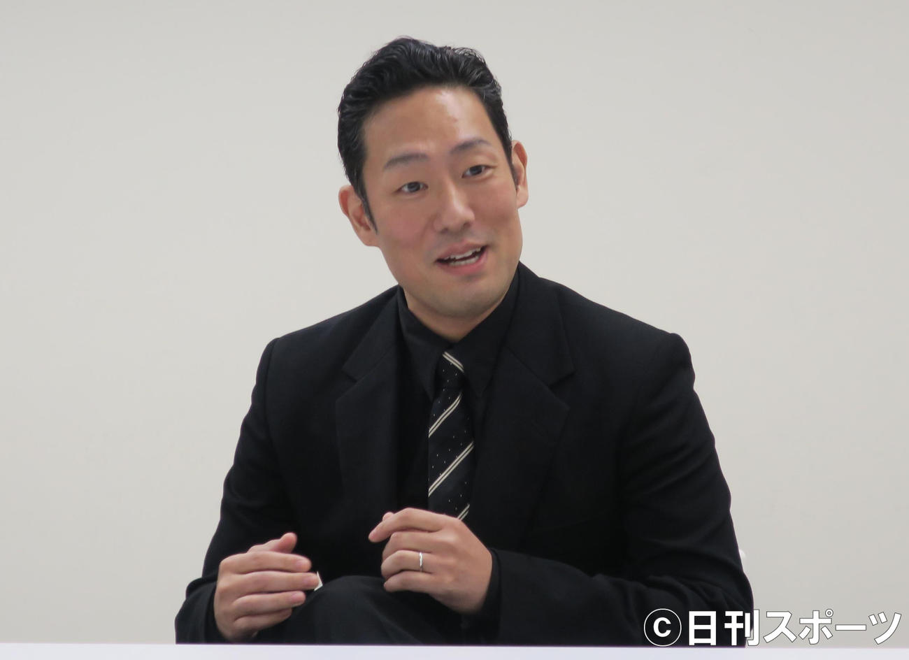 歌舞伎座12月大歌舞伎について意気込みを語る中村勘九郎