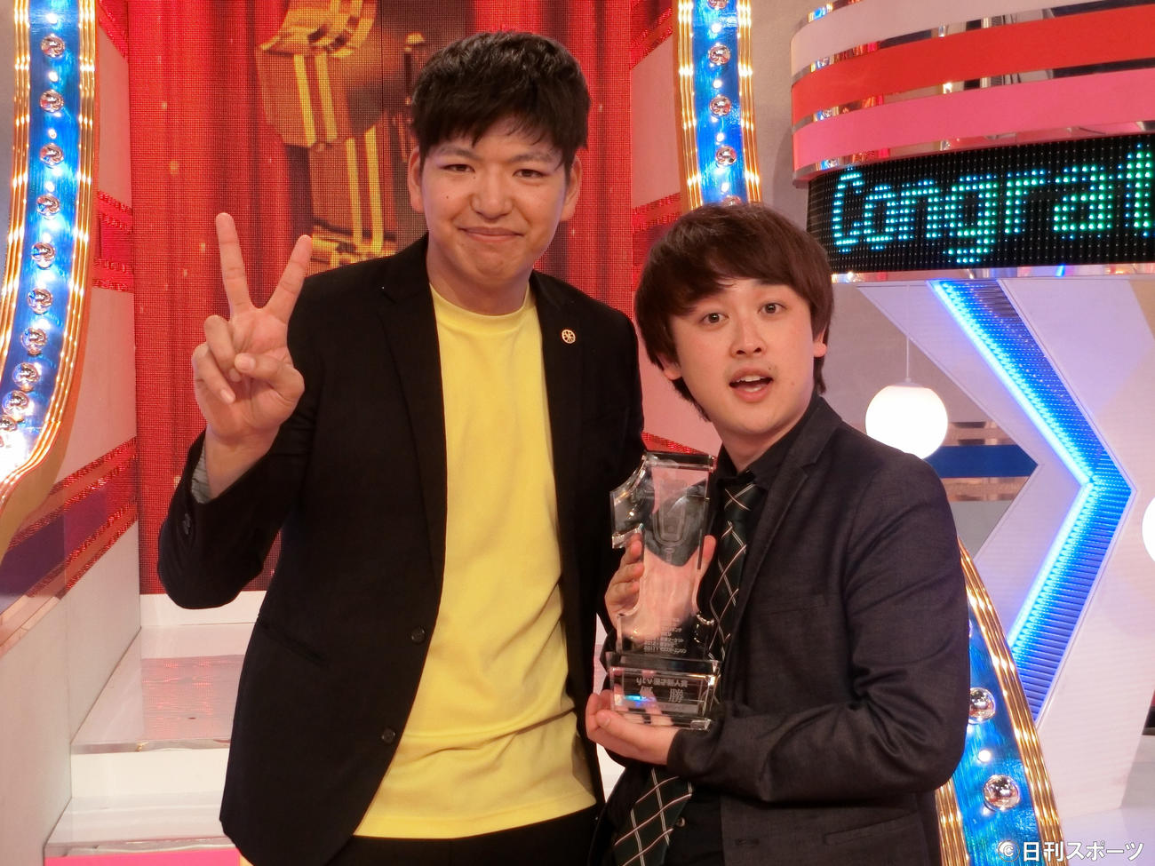 「からし蓮根」の伊織（左）と杉本青空（2019年3月3日撮影）