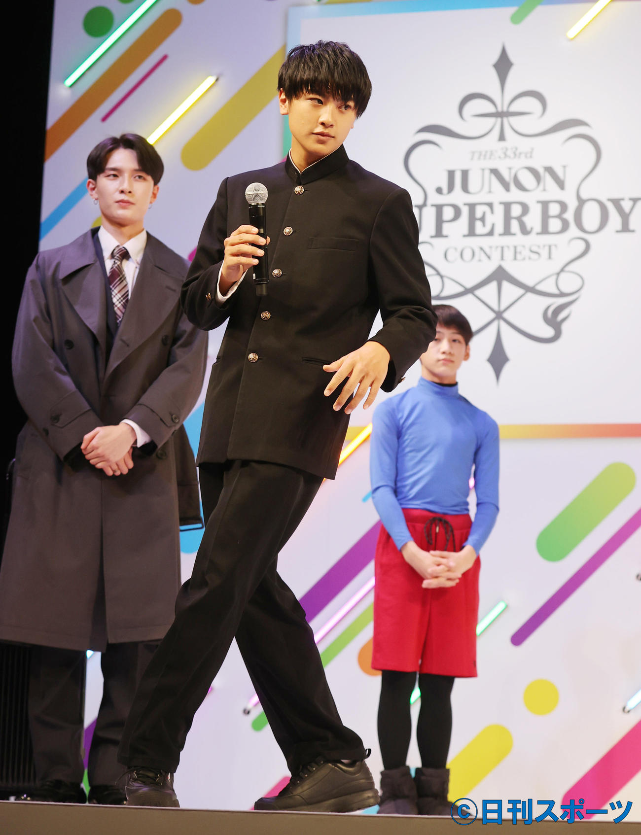 第33回ジュノン・スーパーボーイコンテストでグランプリに輝いた前川佑さん（撮影・野上伸悟）