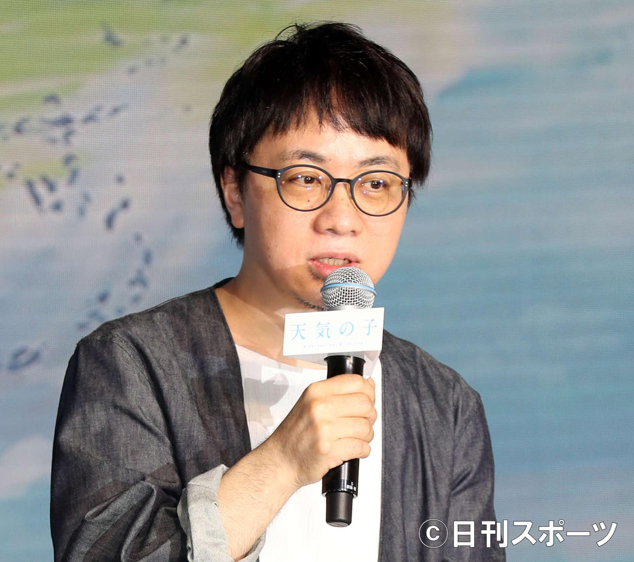 「天気の子」新海誠監督（2019年7月2日撮影）