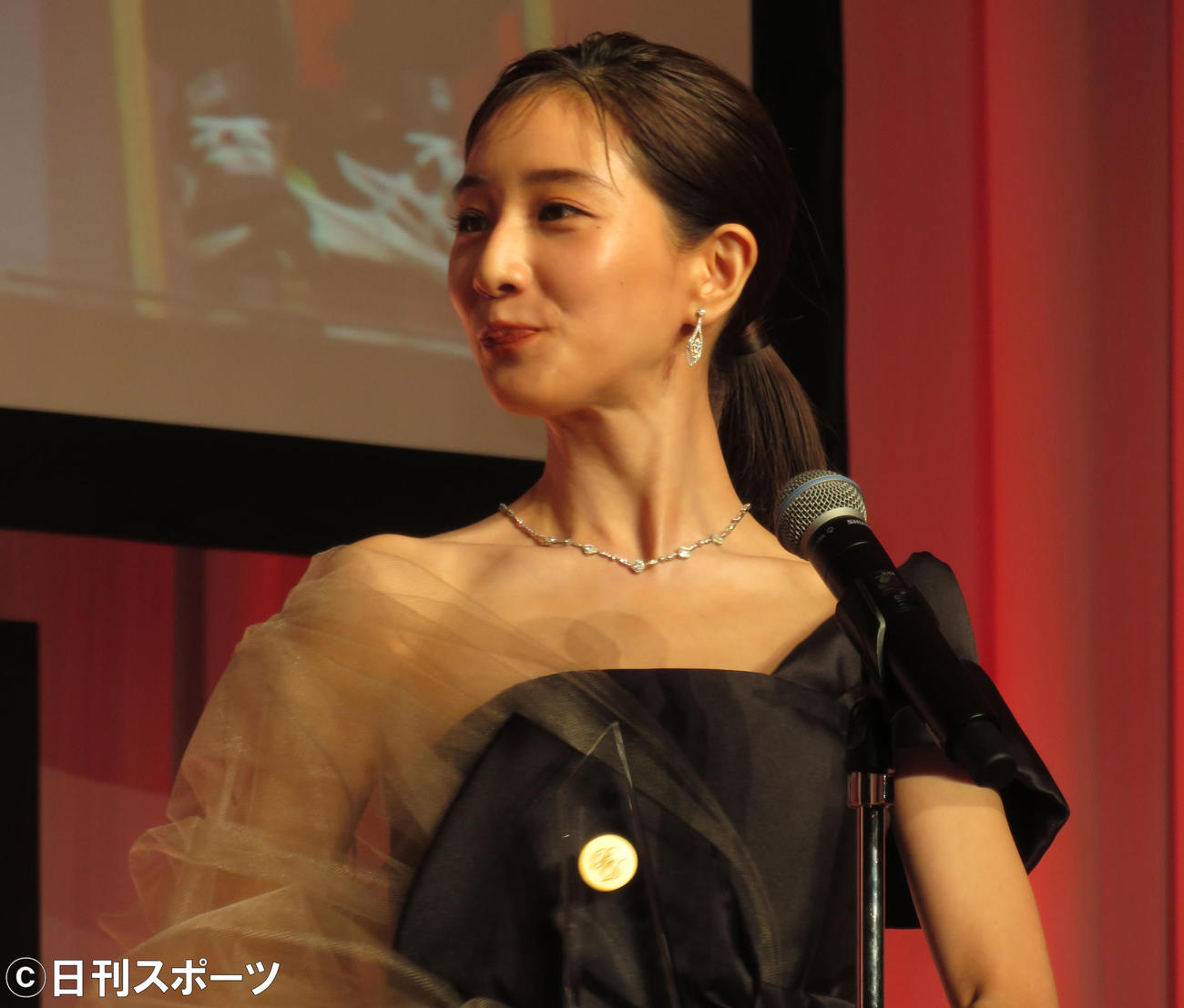 「第49回ベストドレッサー賞」授賞式　田中みな実（撮影・佐藤勝亮）