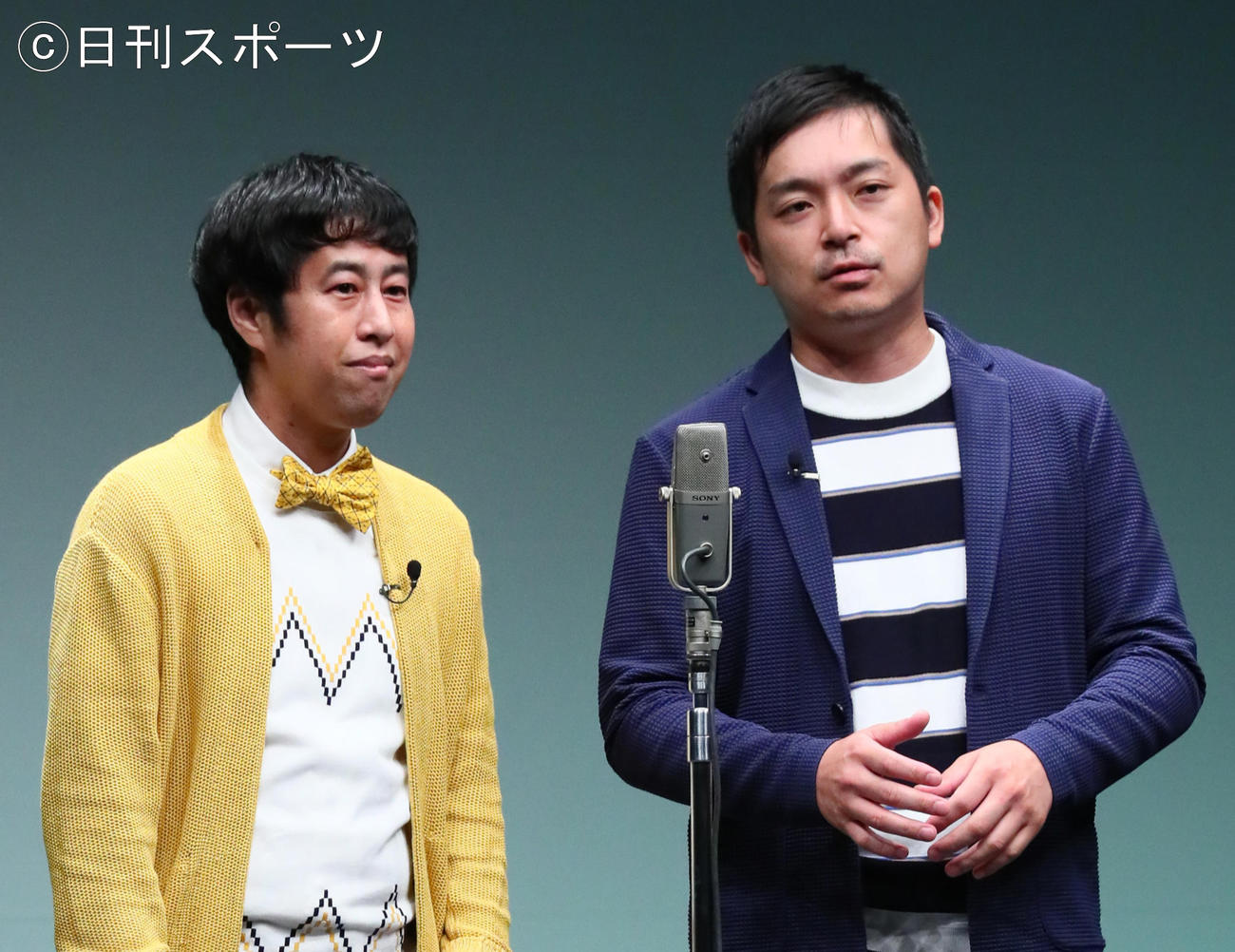 ウエストランドの井口浩之（左）と河本太（2020年8月28日撮影）