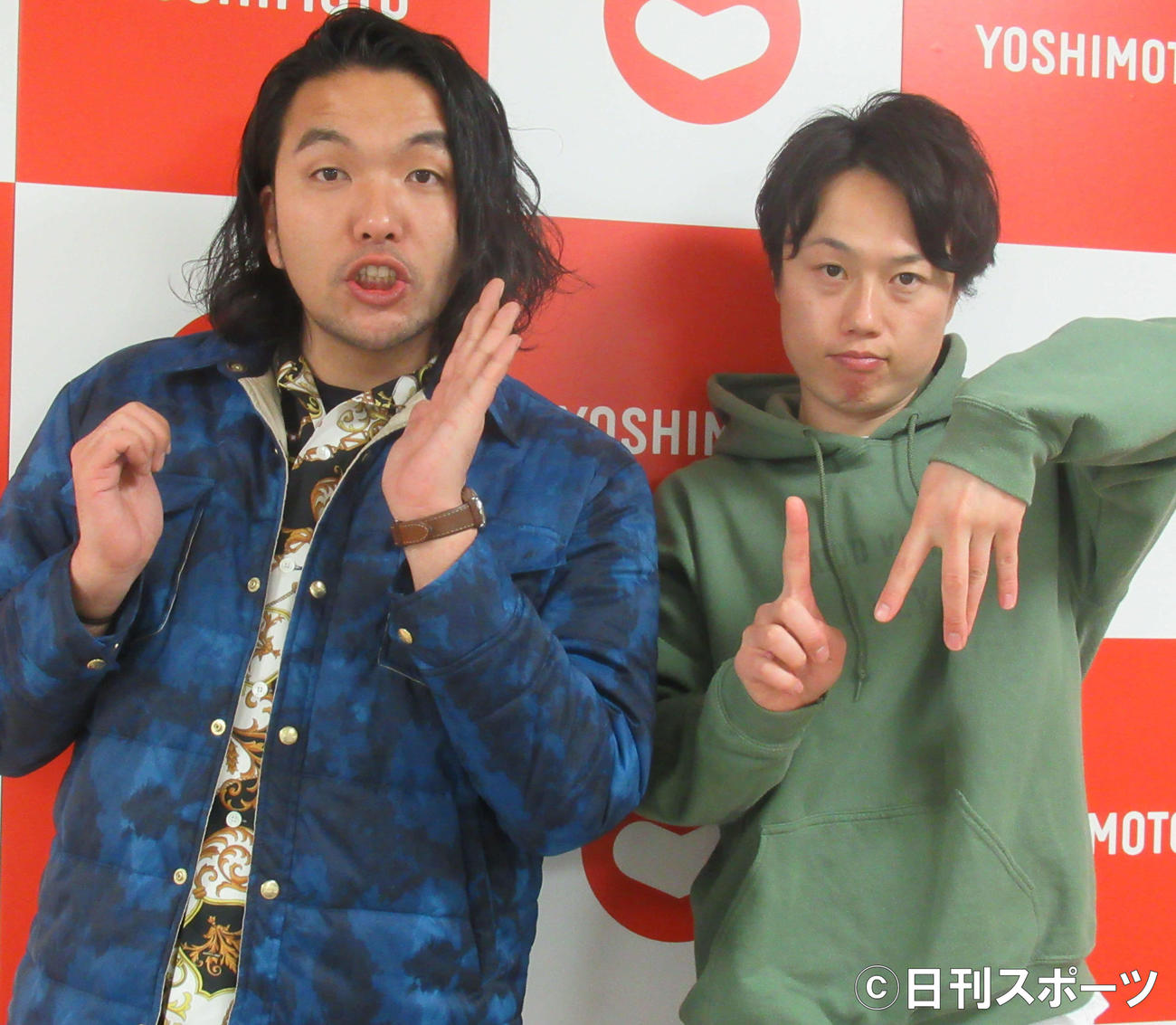 見取り図の盛山晋太郎（左）とリリー（2019年12月6日撮影）