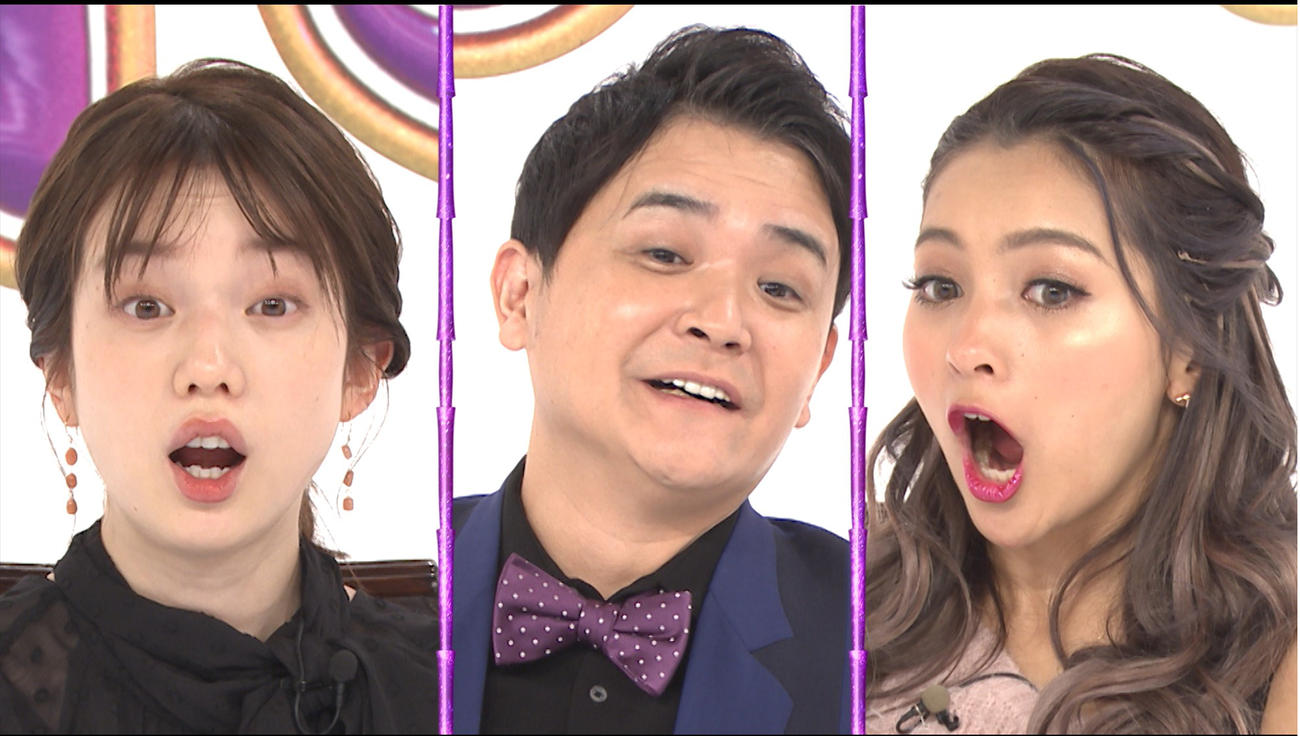 左から弘中綾香アナ、千鳥ノブ、ゆきぽよ