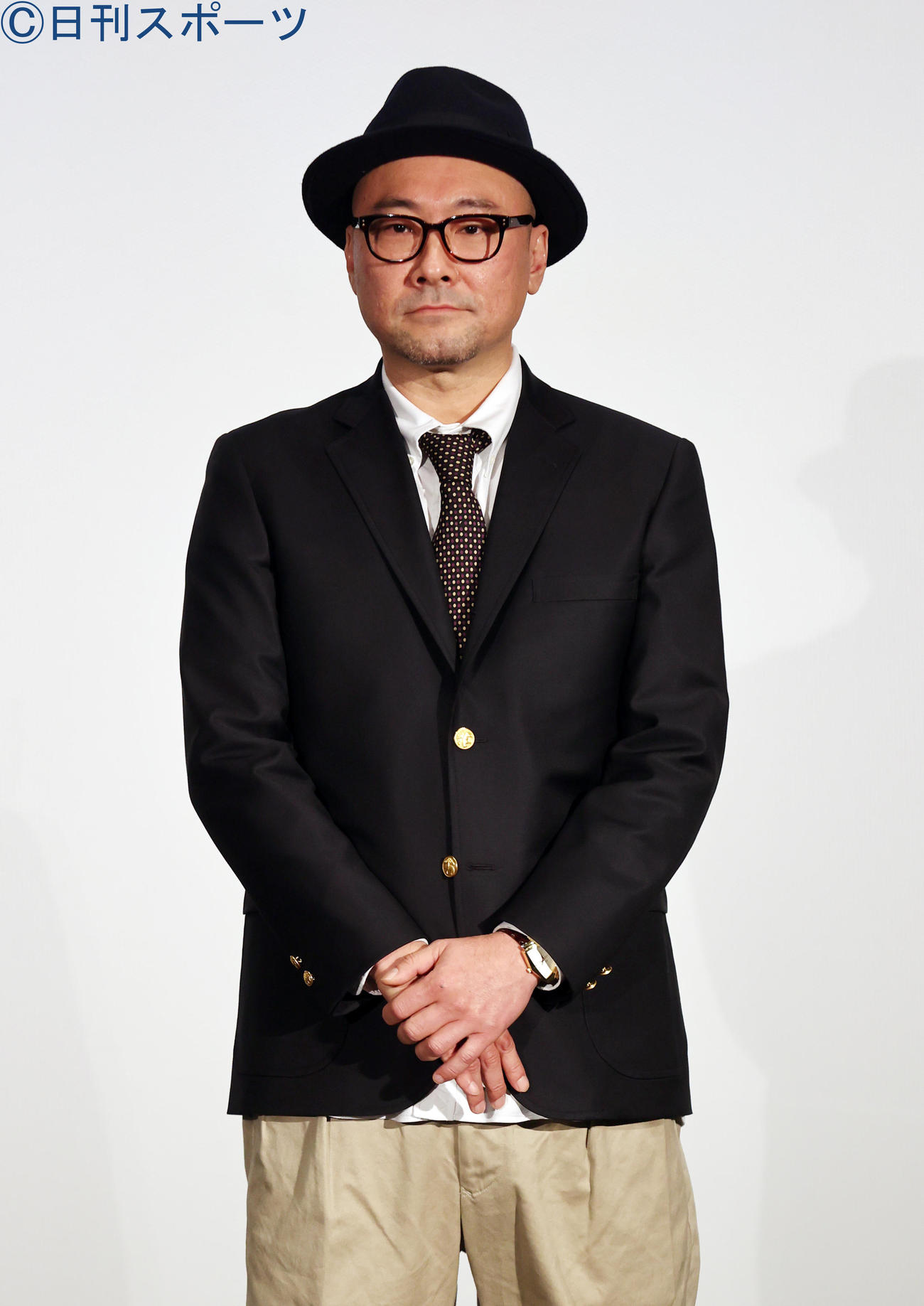 映画「ミッドナイトスワン」御礼舞台あいさつを行った内田英治監督（撮影・野上伸悟）