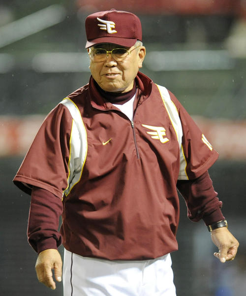 楽天監督時代の野村克也氏(08年6月3日)