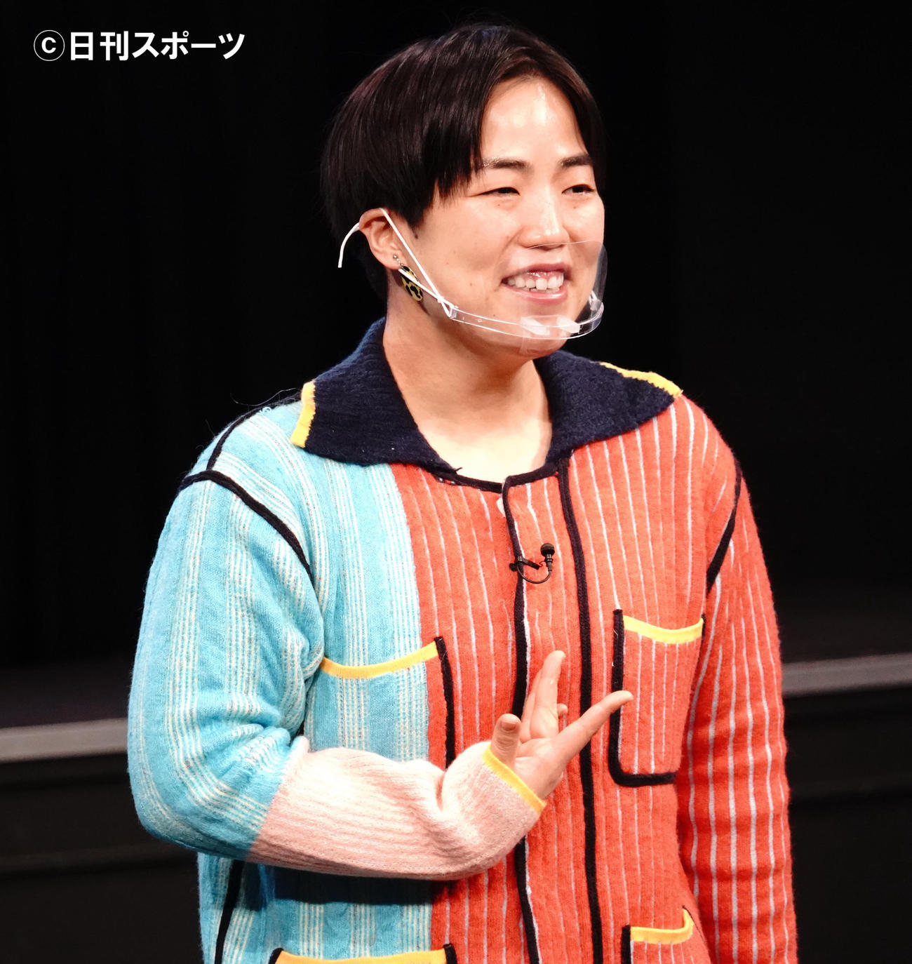「よしもと芸人AIプロジェクト」発表記者会見に出席したゆりやんレトリィバァ（撮影・佐藤成）