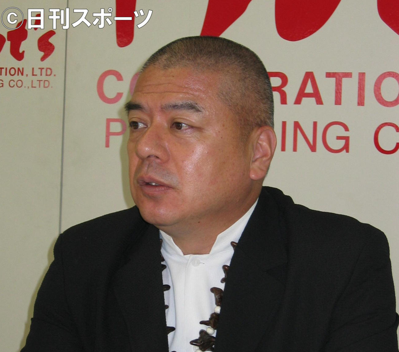 織田無道さん（04年7月撮影）