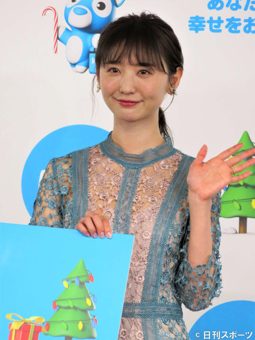「Wolt BLUE SANTA SPECIAL」開始記念PRイベントに出席したおのののか(撮影・三須佳夏)