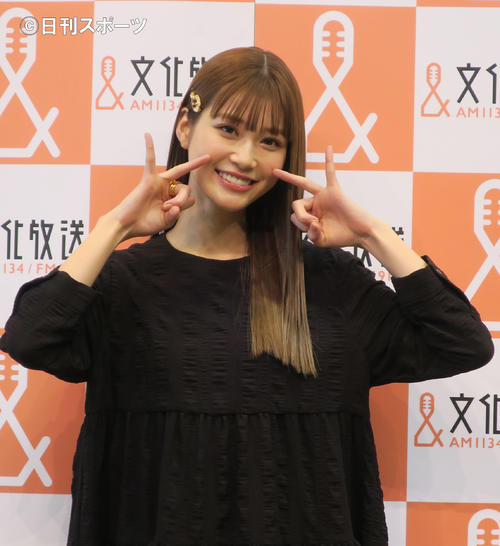 「文化放送 受験生応援キャンペーン」のイメージキャラクターとして意気込みを語る生見愛瑠