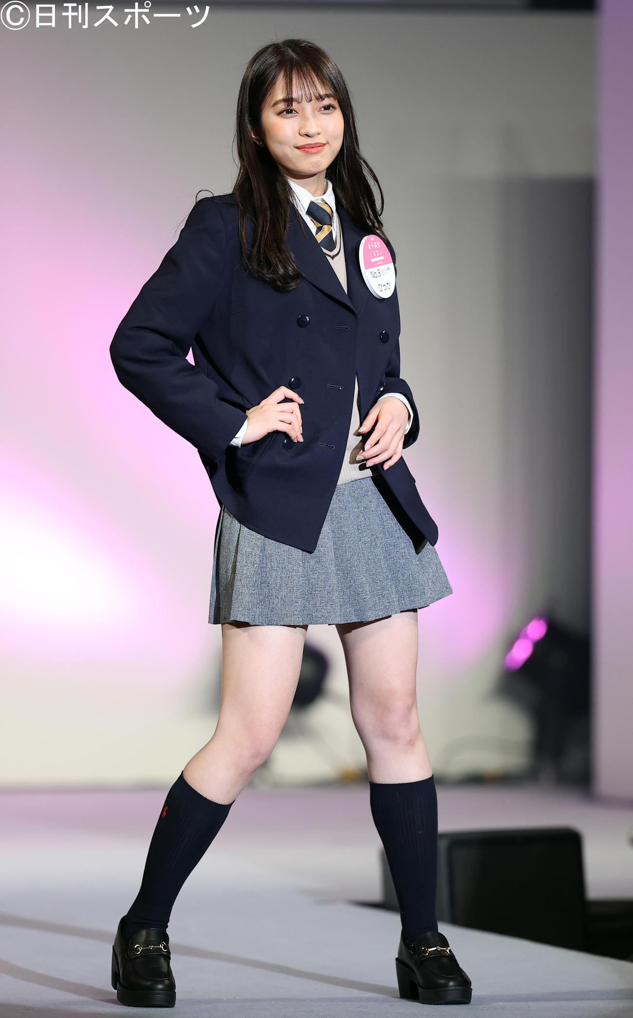 女子高生ミスコン2020でグランプリに輝いた高校3年生の大平ひかるさん（撮影・浅見桂子）