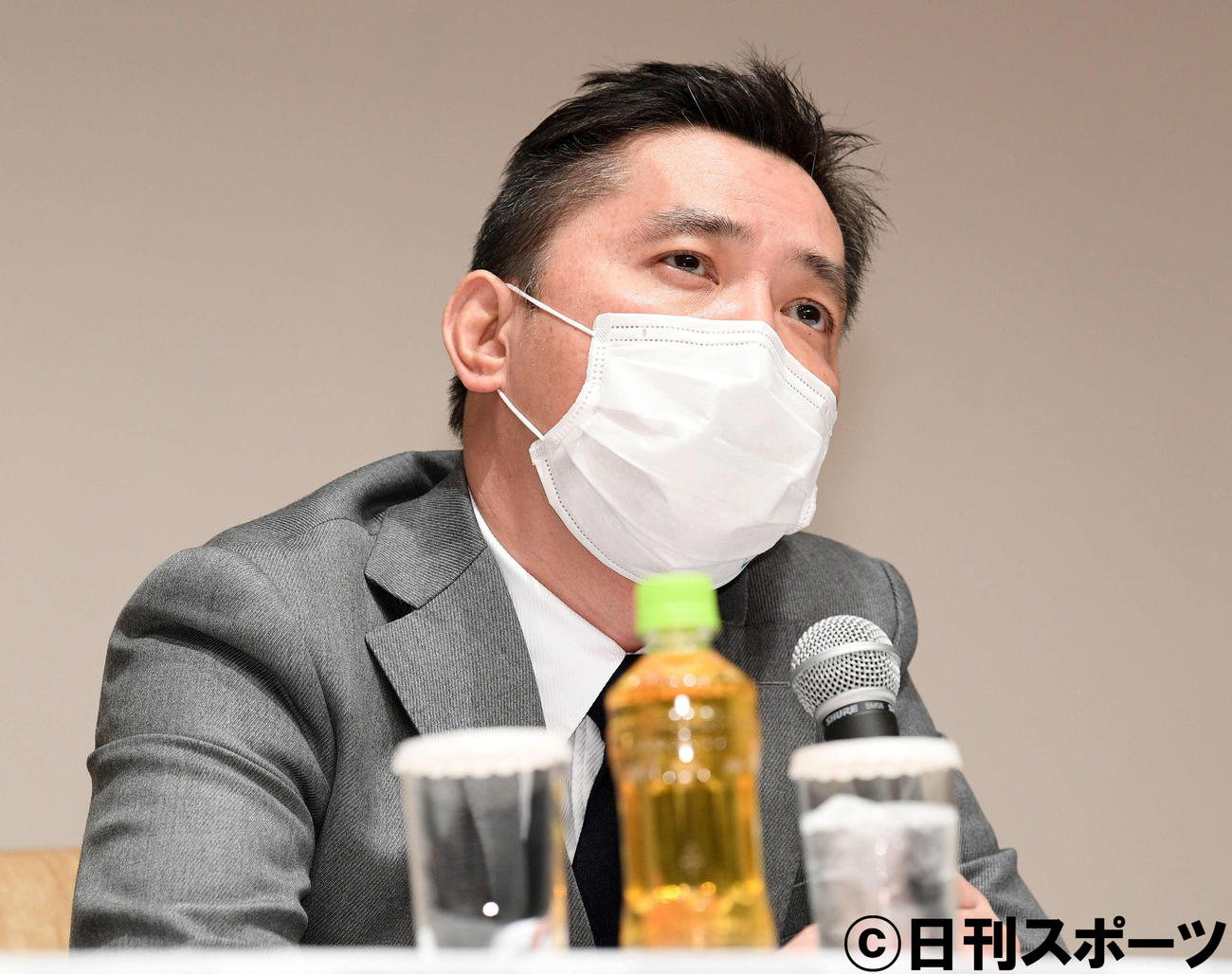新潮社との裁判の判決を受けて会見する爆笑問題の太田光（撮影・滝沢徹郎）