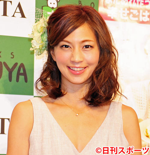 安田美沙子(2015年4月12日撮影)