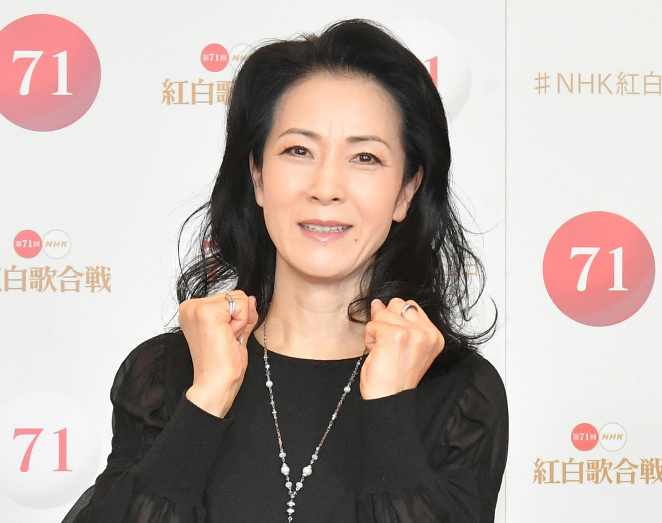 紅白歌合戦のリハーサルに登場した坂本冬美（代表撮影）