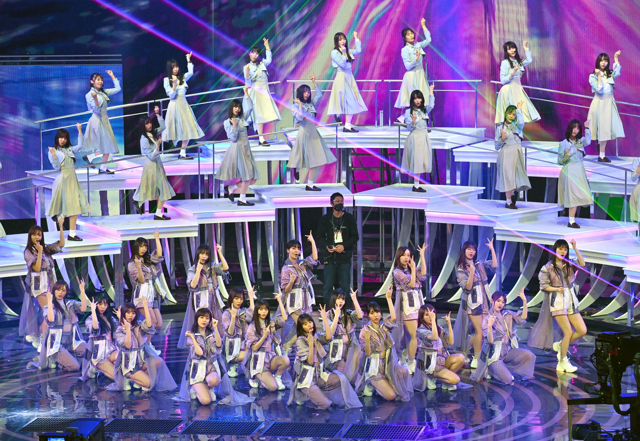 紅白歌合戦のリハーサルに登場した乃木坂46（代表撮影）