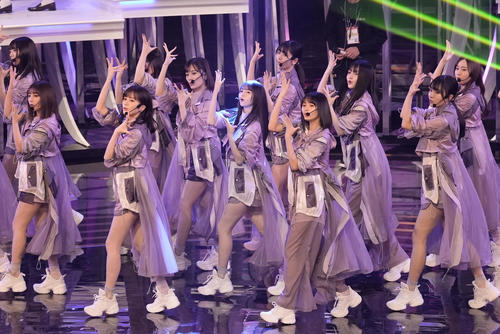 紅白歌合戦リハーサルでパフォーマンスする乃木坂46（代表撮影）