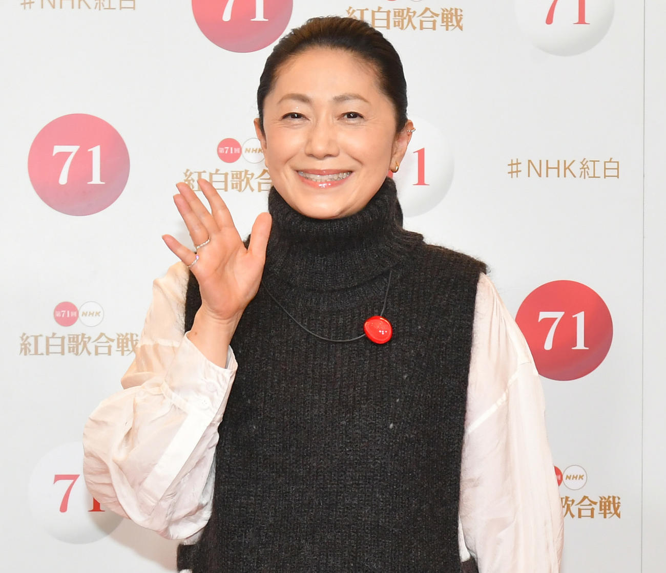 紅白歌合戦のリハーサルに登場した石川さゆり（代表撮影）